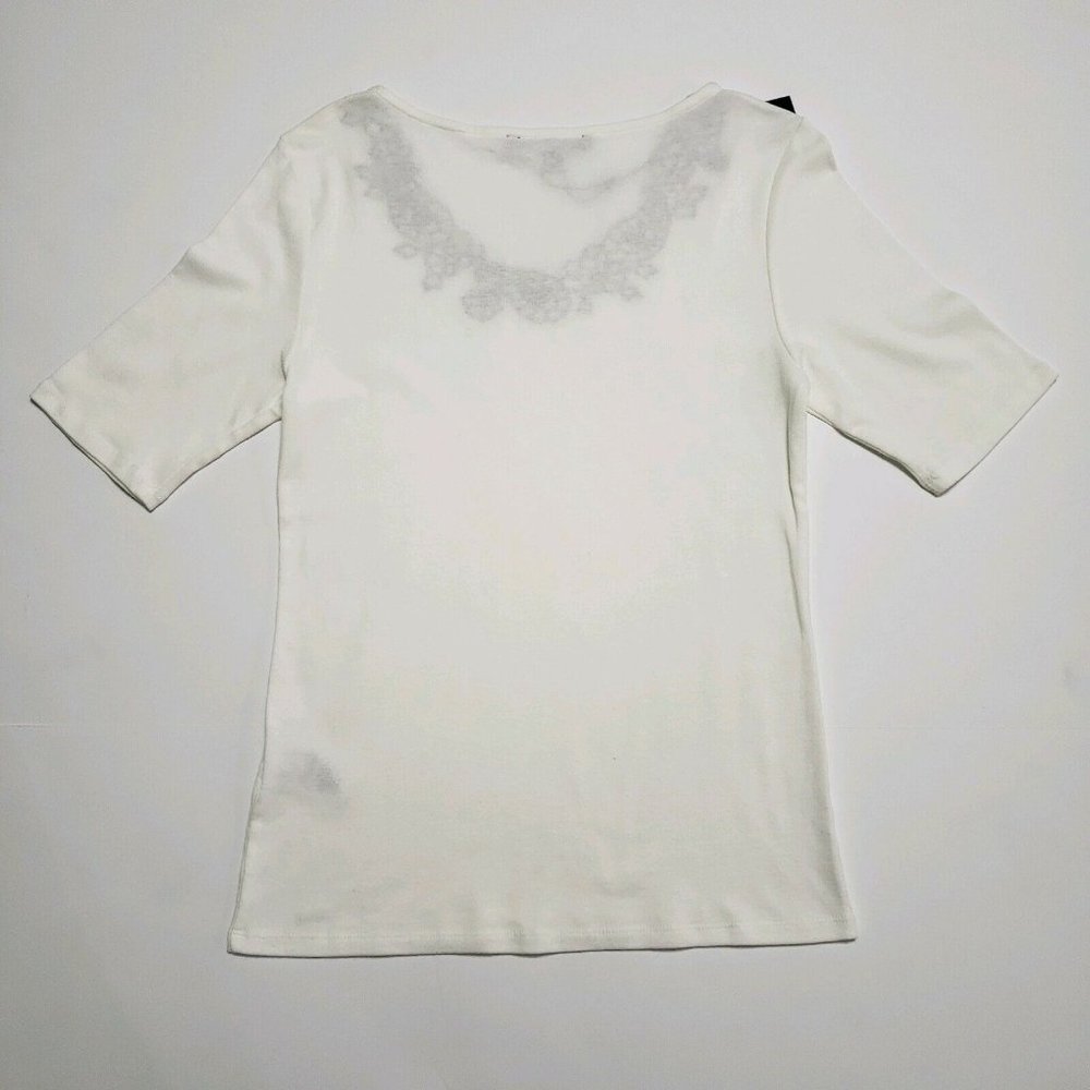 NWT Tommy Hilfiger Size M Cotton Embroidered Top - Picture 3 of 8